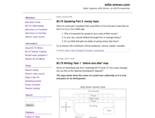 Tablet Screenshot of ielts-simon.com